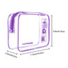 Picture of Lermende 3pcs Clear Bags for Travel,TSA Approved Toiletry Bag for Women,Travel Bags for Toiletries,Carry On Bag for Airport,Travel Makeup Bags For Women Men - Purple