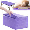 Picture of Disposable Bed Sheets 100 Pcs 31" x 71" Massage Table Sheets Non Woven Fabric SPA Bed Cover Breathable for Massage Beauty Tattoos(Purple)