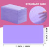 Picture of Disposable Bed Sheets 100 Pcs 31" x 71" Massage Table Sheets Non Woven Fabric SPA Bed Cover Breathable for Massage Beauty Tattoos(Purple)