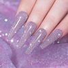 Picture of RARJSM Reflective Glitter Gel Polish, Light Purple Sparkle Gel Nail Polish Shiny Gel Nail Art Varnish Manicure Clear Diamond Nail Gel For Salon Home DIY UV LED Lamp RequiredRAR83