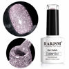 Picture of Diamond Gel Nail Polish,Reflective Glitter Gel Polish, Sparkly Shiny Gel Nail Art Varnish Manicure,UV Lamp Curing Required Nail Gel for Beginners DIY at Home RAR80