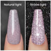 Picture of Diamond Gel Nail Polish,Reflective Glitter Gel Polish, Sparkly Shiny Gel Nail Art Varnish Manicure,UV Lamp Curing Required Nail Gel for Beginners DIY at Home RAR80