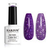 Picture of Elegant Purple Glitter Gel Nail Polish, Reflective Diamond Gel Polish, Soak Off UV LED Nail Gel Shimmer Shiny Gel Nail Art Manicure Salon DIY at Home RAR89