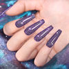 Picture of Elegant Purple Glitter Gel Nail Polish, Reflective Diamond Gel Polish, Soak Off UV LED Nail Gel Shimmer Shiny Gel Nail Art Manicure Salon DIY at Home RAR89