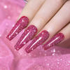 Picture of Sparkling Glitter Gel Nail Polish, Red Gel Nail Polish Diamond Gel Polish, Spark Shiny Gel Nail Art, Soak Off UV LED Nail Gel Polish Nail Art Starter Manicure Salon DIY at Home RAR87