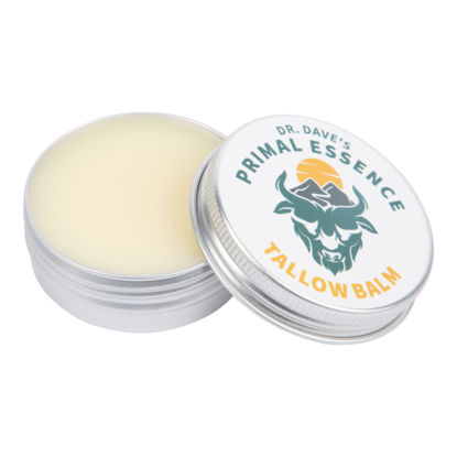 Picture of Dr. Dave's Primal Essence Grass Fed Beef Tallow for Skin - Tallow Balm with Shea Butter, Organic Jojoba Oil, Honey, and Beeswax - Beef Tallow Moisturizer for Face and Body - Lavender and Lemon, 1 oz