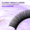 Picture of NAGARAKU 5 Trays Eyelash Extensions Individual Lashes 0.07mm C curl 9/10/11/12/13mm in 1 pack Classic Soft Natural Professional Faux Mink 16 rows
