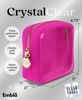 Picture of Embla Clear Cosmetic Bag Makeup Bag, Clear Zipper Pouch Cosmetics Bags Cute Womens Make Up Pouches, Clear Toiletry Travel Bag Tote, Preppy Purse Cosmetic Organizer Small Large Makeup Bags, Fuchsia