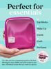 Picture of Embla Clear Cosmetic Bag Makeup Bag, Clear Zipper Pouch Cosmetics Bags Cute Womens Make Up Pouches, Clear Toiletry Travel Bag Tote, Preppy Purse Cosmetic Organizer Small Large Makeup Bags, Fuchsia