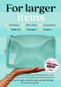 Picture of Embla Clear Cosmetic Bag Makeup Bag, Clear Zipper Pouch Cosmetics Bags Cute Womens Make Up Pouches, Clear Toiletry Travel Bag Tote, Preppy Purse Cosmetic Organizer Small Large Makeup Bags, CottonCandy