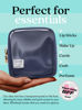 Picture of Embla Clear Cosmetic Bag Makeup Bag, Clear Zipper Pouch Cosmetics Bags Cute Womens Make Up Pouches, Clear Toiletry Travel Bag Tote, Preppy Purse Cosmetic Organizer Small Large Makeup Bags, Sapphire