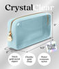 Picture of Embla Clear Cosmetic Bag Makeup Bag, Clear Zipper Pouch Cosmetics Bags Cute Womens Make Up Pouches, Clear Toiletry Travel Bag Tote, Preppy Purse Cosmetic Organizer Mini Small Large Makeup Bags, Sky