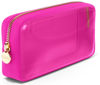 Picture of Embla Clear Cosmetic Bag Makeup Bag, Clear Zipper Pouch Cosmetics Bags Cute Womens Make Up Pouches, Clear Toiletry Travel Bag Tote, Preppy Purse Cosmetic Organizer Small Large Makeup Bags, Fuchsia