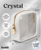 Picture of Embla Clear Cosmetic Bag Makeup Bag, Clear Zipper Pouch Cosmetics Bags Cute Womens Make Up Pouches, Clear Toiletry Travel Bag Tote, Preppy Purse Cosmetic Organizer Mini Small Large Makeup Bags, White