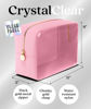 Picture of Embla Clear Cosmetic Bag Makeup Bag, Clear Zipper Pouch Cosmetics Bags Cute Womens Make Up Pouches, Clear Toiletry Travel Bag Tote, Preppy Purse Cosmetic Organizer Small Large Makeup Bags, Flamingo