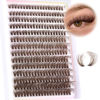 Picture of Brown Lash Clusters Eyelash Extensions 280pcs Fluffy Eyelash Clusters Lash Extensions 8-16MM D Curl Wispy Individual Lashes