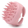 Picture of Scalp Massager Shampoo Brush Hair Scrubber Scalp Brush Silicone Scalp Exfoliator Hair Wash Tool for All Hair Types of Women, Men, Kids, Pets - Pink