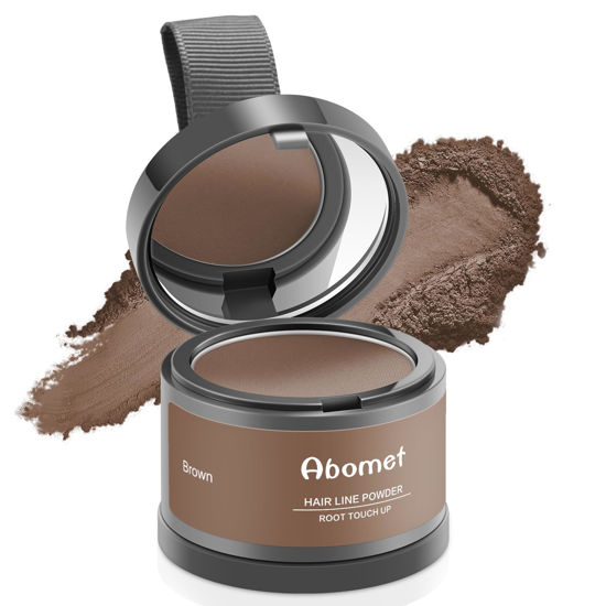 Picture of Root Touch Up Instantly Gray Coverage Powder, Conceal Hair Loss and Thinning Hair For Women and Men, Hair Fibers (Brown)