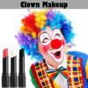 Picture of MEICOLY Clown White Joker Devil Makeup Kit,Cream Black White Red Face Body Paint Stick,Halloween Face Paint for Vampire Skeleton Clown Spiderman,Eye Black Stick for Baseball/Football/Softball