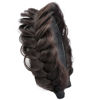 Picture of DIGUAN Wide Messy Braided Headband With Teeth Synthetic Hair Plaited Headband High Elasticity Braids Chunky Fishtail Braided Hair Band Hairpiece for Girls Women (Dark Chocolate)