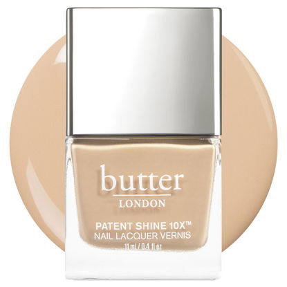 Picture of butter LONDON Patent Shine 10X Nail Lacquer Polish, Cotswolds Cottage (Bisque) - Gel-Like Finish & Chip-Resistant Nail Lacquer Helps Protects & Strengthens Nails - Vegan & Cruelty-Free (0.4 Fl Oz)