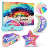 Picture of Rainbow Bath Bombs for Kids - 4 Pcs Handmade Natural Kids Bath Bombs Bubble Bath, Valentines Day Gifts for Kids, Birthday Gifts for Kids