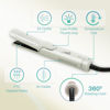 Picture of Asani 360° Airflow Styler - 2-in-1 Professional Curling Wand & Hair Straightener - Flat Iron Curler with Cooling Fan, Air Vents - Crimper Styling Tool for Volume & All-Day Curls - For All Hair (White)