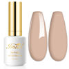Picture of Imtiti Nude Gel Nail Polish, 1 Pcs 0.5 Fl Oz Nude Brown Gel Polish Soak Off LED U V Nail Gel Polish Neutral Skin Tones Gel Nail Polish DIY Nail Art Starter Manicure Salon Gel Nail Kit for Women Girls