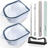 Picture of Nail Soaking Bowl, Gel Nail Polish Remover Kit, Manicure Bowl for Hand, Dip Powder Remover Tools, Nail Soak Off Bowl for Acrylic Nails, Nail Brush, Cuticle Pusher, Cuticle Peeler, 100/180 Nail File, Buffer Block-Black
