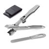 Picture of VOGARB Nail Clippers for Men Thick Nails Laqrge Wide Jaw Opening Long Handle Heavy Duty Ultra Sharp Toe Nail Clippers No Splash Fingernail Clipper for Seniors,Adult, Women (Silver with File)