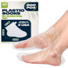 Picture of 200Pcs Disposable Foot Covers for Feet Moisturizer Socks - Plastic Pedicure Foot Spa Liners Disposable Foot Socks Pedicure Lotion Socks for Dry Feet - Foot Mask Moisturizing Socks Cracked Heel Socks