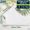 Picture of 200Pcs Disposable Foot Covers for Feet Moisturizer Socks - Plastic Pedicure Foot Spa Liners Disposable Foot Socks Pedicure Lotion Socks for Dry Feet - Foot Mask Moisturizing Socks Cracked Heel Socks