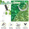 Picture of Laza 2 Jars St. Patrick’s Day Body Glitter Iridescent Chunky Sequins with Glitter Glue Women Eyeshadow Makeup Face Paint Festival Rave Outfits Hair Accessories Carnival Party Costumes- Gold Blue Green
