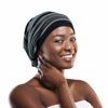 Picture of FocusCare Adjustable Sleeping Cap,Adjustable Elastic Snug Women Curly Hair Light Heather Grey