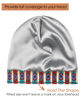 Picture of Casual Slap Cap Cotton Sleep Hats for Frizzy Hair Extra Large Yellow Blue