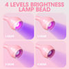 Picture of UV Nail Lamp 395nm 3w UV Light for Nails Gooseneck Led Nail Lamp with Clamp for Gel Nails and Ultraviolet Curing Portable UV Nail Light 5v USB Input Nail Dryer with 4 Levels Dimming Pink