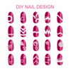 Picture of TailaiMei 1768 Pieces 60 Designs French Manicure Nail Stickers, Nail Art Tips Guides for DIY Decoration Stencil Tools (36 Sheets)