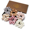 Picture of Lolalet Scrunchies for Women, Satin Hair Scrunchies Softer Than Silk Hair Ties Valentine's Day Gifts, Big Scrunchy Ponytail Holder -6 Pack, Style C