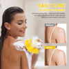 Picture of ZOCY African Net Sponge, Authentic Exfoliating Body Scrubber for Bath and Shower, Multiple Textures with Gentle Deep Exfoliating and Rich Lather for All Skins (Yellow)