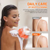 Picture of ZOCY African Net Sponge, Authentic Exfoliating Body Scrubber for Bath and Shower, Multiple Textures with Gentle Deep Exfoliating and Rich Lather for All Skins (Orange)