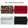 Picture of XTREND 4 Packs Wide Headband Fashion Headscarf Bohemian Style Elastic Knotted Non-slip Headband Suitable For Black Women Outdoor Yoga Sports Printed Hair Accessories
