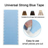 Picture of SUYYA 60 Pieces Hair Extension Tape Tabs Double Sided Extension Tapes for Replacement 4cm x0.8cm (Blue)