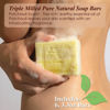 Picture of BELA - Triple Milled Pure Natural Soap Bars - Patchouli, 3.3 oz (Pack of 6) - Organic Shea Butter - Rich Creamy Lather - Triple French Milled - Long Lasting - Made in Australia