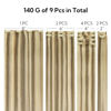 Picture of HOTBANANA Clip in Hair Extensions Real Human Hair 140g 9pcs 16 inch Ash Brown Highlighted Golden Blonde Clip in Human Hair Extensions Straight Remy Hair Extensions Full Head