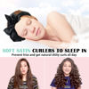 Picture of Gwabee Satin Heatless Curls Overnight Hair Curlers to Sleep In Hair Curler Rollers No Heat Hair Wrap for Curls Headband, 70" Satin Heatless Curling Rod Set for Women Long Waves Hair Volume -Black 9PCS