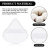 Picture of Maitys 12 Pieces Powder Puff Triangle Face Makeup Cosmetic for Loose Powder Soft Body Washable Reusable Foundation Sponge Mineral Wet Dry Makeup Tool(Black, White, Blue, Small)