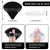 Picture of Maitys 12 Pieces Powder Puff Triangle Face Makeup Cosmetic for Loose Powder Soft Body Washable Reusable Foundation Sponge Mineral Wet Dry Makeup Tool(Black, White, Small)