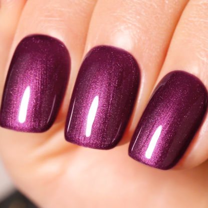 Picture of Ozzeal Pearl Gel Nail Polish,Wine Purple Glitter Gel Nail Polish Sparkle Shimmer Gel Glitter Nail Polish Fall Winter Soak off LED UV Gel Nail Polish for Art DIY Manicure 15ML