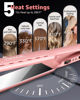Picture of 7MAGIC 1.7" Wide Hair Straightener, Nano Titanium Flat Iron for Wet & Dry Hair, Flat Iron Hair Straightener with 5 Temp, MCH Fast Straightening Iron, Hair Iron with Dual Voltage, Pink