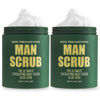 Picture of Body Prescriptions Men’s Exfoliating Body Scrub - Ultimate Skin Cleansing Wash in Jar with Twist-Top Lid, For All Skin Types, 21 Ounce (Pack of 2), Aloe Vera